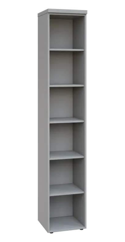 SIN 6 - 4N kancelářská skříň, nika, 2170x400x400, šedá